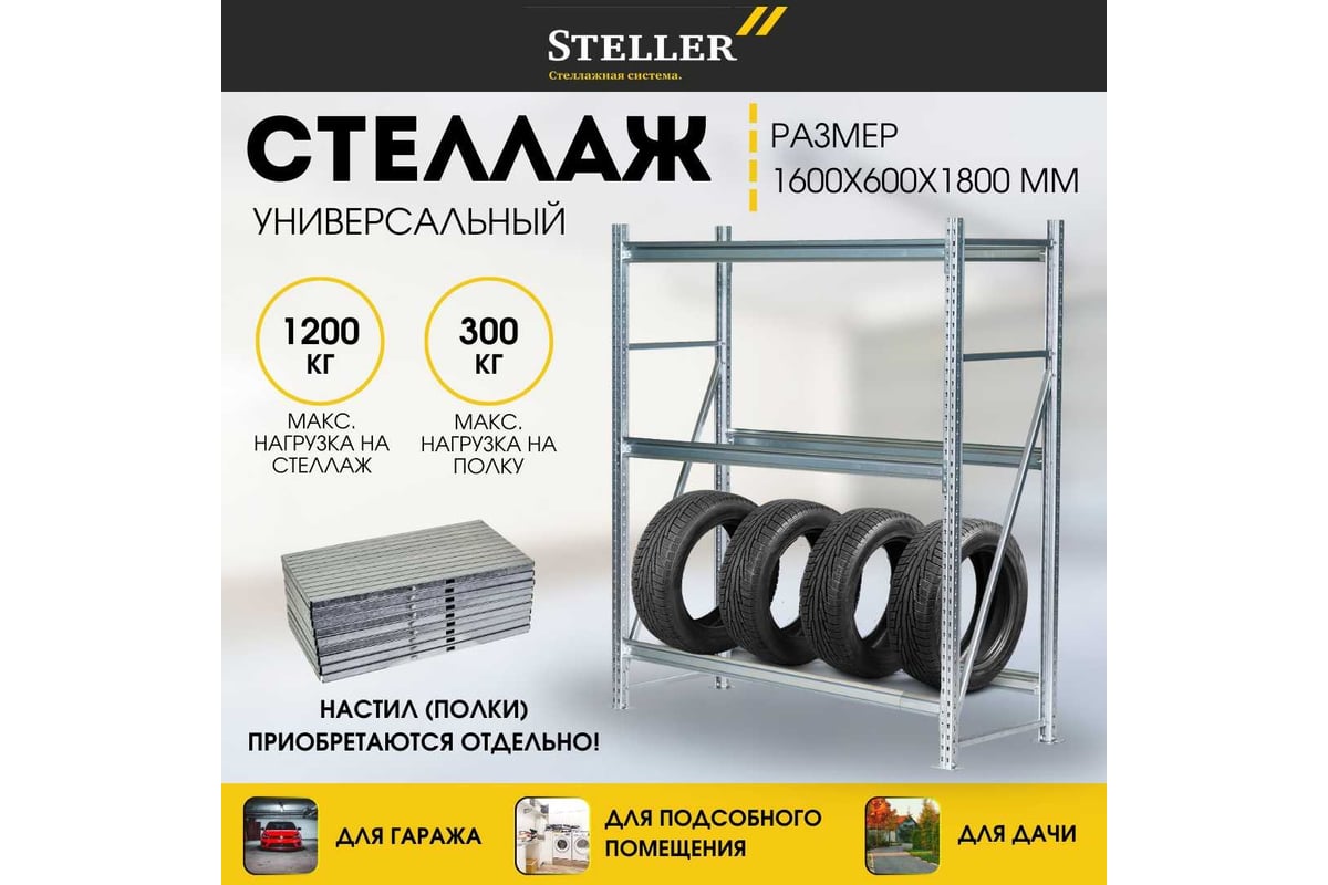 Стеллажная система Steller ЦИНК Модель № 2 000027154