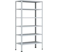Стеллаж ООО Комус металлический, p мс-236/500 с 6-ю полками, 1000x300x2000 мм 1750240