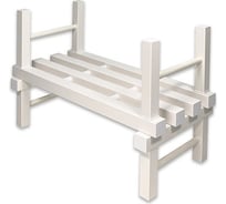 Одноярусный стеллаж Эскар в-70, цвет белый 8534970