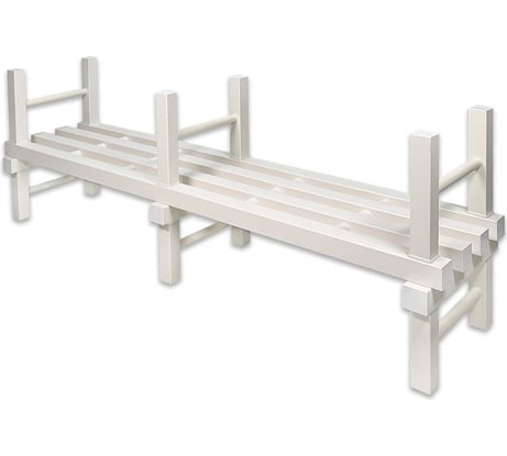 Одноярусный стеллаж Эскар в-132, цвет белый 85349132