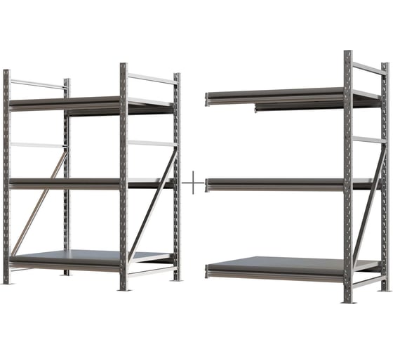Система хранения IRONMEBEL optimus pro h-1500 zn, 3 яруса, 2000x800 мм, M-ССГР1500ОЦ2000800 1