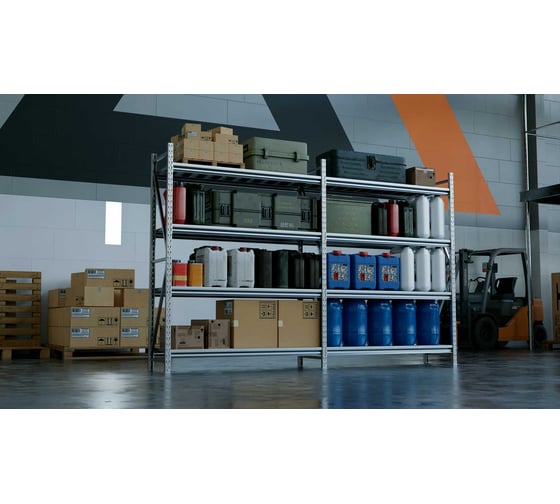 Система хранения IRONMEBEL optimus pro h-2000 zn, 4 яруса, 2600x800 мм, M-ССГР2000ОЦ2600800+