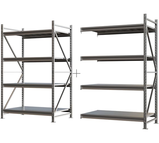 Система хранения IRONMEBEL optimus pro h-2000 zn, 3 яруса, 2600x800 мм, M-ССГР2000ОЦ2600800 1