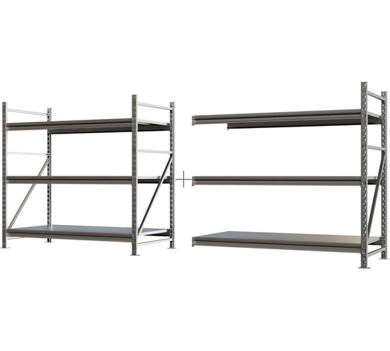 Система хранения IRONMEBEL optimus pro h-1500 zn, 3 яруса, 3200x800 мм, M-ССГР1500ОЦ3200800 1