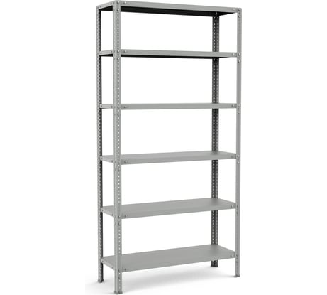 Металлический стеллаж Церера Мебель СТ-СПЭ 2000x1000x400, 6 полок, до 150 кг на полку 00-00008189