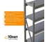 Металлический стеллаж IRONMEBEL optimus pro h-2500 zn, 4 яруса 1500x800 M-СГР25001500800ОЦ3 3