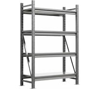Металлический стеллаж IRONMEBEL optimus pro h-2500 zn, 4 яруса 1800x800 M-СГР25001800800ОЦ3