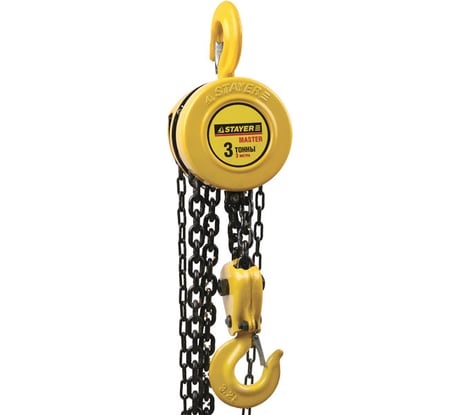 Цепная таль PROLift шестеренная Stayer Profi 4308-3 3т / 3м 4308-3_z01