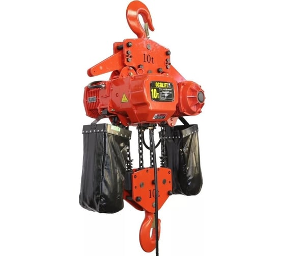 Таль цепная стационарная OCALIFT 10-04S (г/п 10т 6м 380в, электрическая на крюке) oca1004sn6m