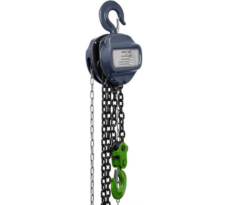 Ручная цепная таль EURO-LIFT ТВ - 1.5тн, 9.0м ТРШ 1,5/9, 00001063