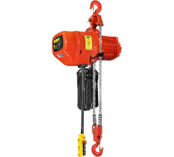 Таль OCALIFT 01-01D 1 т, 6 м, две скорости, 380в, электрическая, цепная, стационарная, на крюке oca0101dn6m