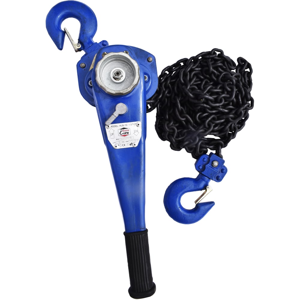 Ручная рычажная таль EURO-LIFT HLB 150, 1,5тн, 9.0м ТРР 1,5/9 по цене ...