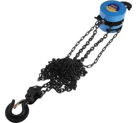 Цепная таль ТУНДРА 2 тонны, высота 2.5 метра 1002772