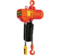 Цепная стационарная электрическая таль OCALIFT 02-01s г/п 2 тонны, высота 12м, на крюке, 380в OCA0201SN12m