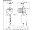 Цепная стационарная электрическая таль OCALIFT 005-01s г/п 0,5Т, высота 12м, 380в, на крюке OCA00501SN12m 2