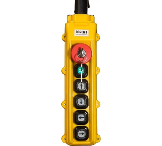 Пульт управления OCALIFT 4 кнопки, 1 скорость, стоп, ключ, старт, IP55 TNHA1-62Y