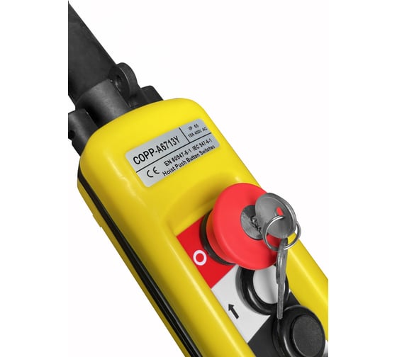 Пульт управления OCALIFT 6 кнопок, 1 скорость, стоп, ключ, IP55 (A6713Y) COPP-A6713Y
