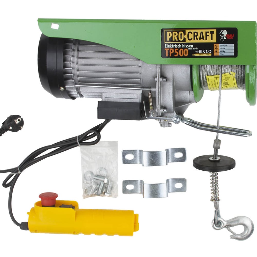 Тельфер, подъемник PROCRAFT ТР500 TP500 по цене от 11346 руб. в ...