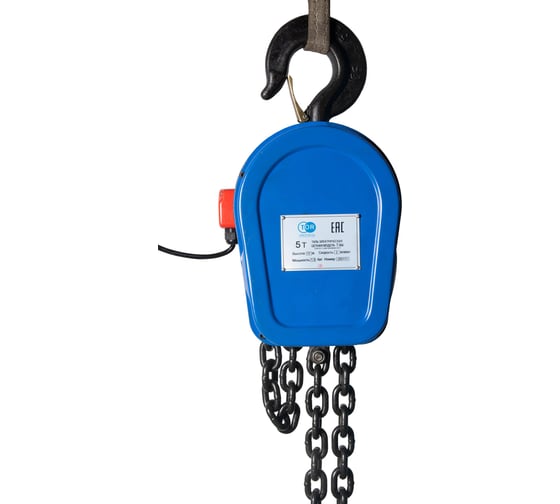 Электрическая таль TOR цепная ТЭШ DHP 5,0 т 12 м 12850122