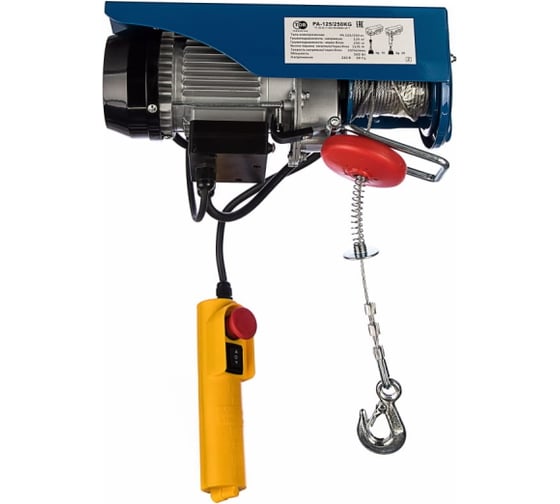Таль электрическая TOR PA 400/800 кг, 30/15 м высотная 1043462