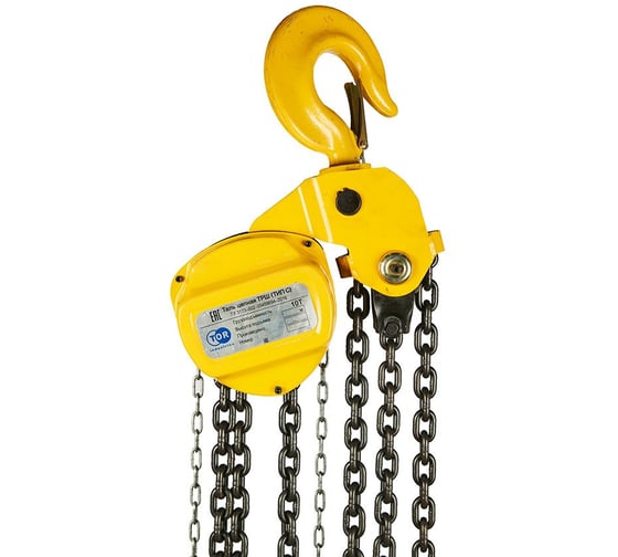 Ручная шестеренная таль TOR ТРШ C 10ТХ9М 1022419