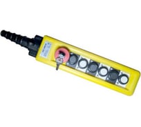 Пульт ООО "КРАНЭЛЕКТРО" ХАС-А6913К, 6 кнопок, 2 скорости, авар. стоп, ключ 00000014722