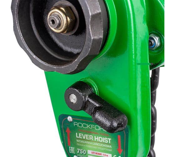 Лебедка подвесная трещоточная RockFORCE 1,5 м, 750 кг RF-TRC7075(64942)