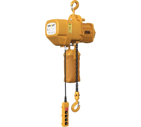 Электрическая цепная таль Центр Грузоподъемного Оборудования TEHNOLIFT тип TLH - 1.2.20 Q = 2,0 т H = 6 м 380 v 04687206398139 1