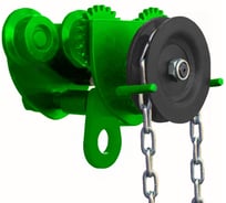 Тележка для ручных талей HITCH с цепным приводом TR100, 3 т, 3 м SZ068962