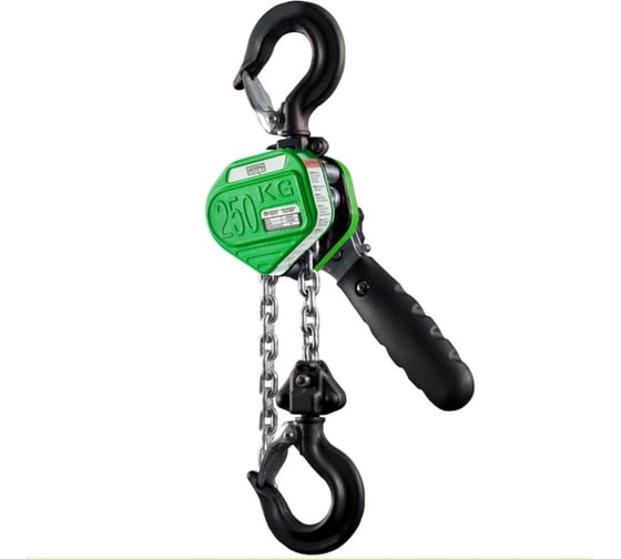 Ручная рычажная таль HITCH LHM104-G МИНИ, 0.25 т, 1.5 м, гальваническая цепь SZ060991 1
