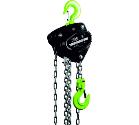 Ручная цепная таль HITCH CH200-G, 1 т, 9 м, гальваническая цепь SZ060845