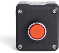 Черно-серый пост с красной кнопкой Emas 1НО+1НЗ P1C304DK