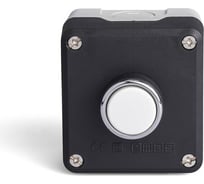 Черно-серый пост с белой кнопкой Emas 1НО+1НЗ P1C304DB