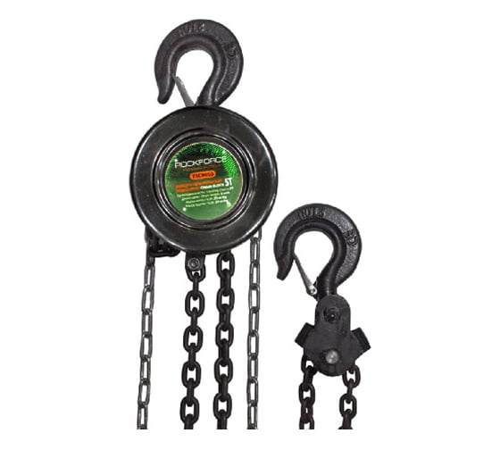 Механическая подвесная лебедка с фиксацией цепи натяжения Rockforce 5 т RF-TRC9050