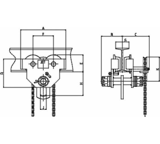 Каретка для тали Jet 10PT JE252060