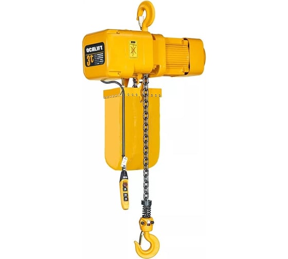 Таль на крюке для высотных работ OCALIFT H03-01s 3 т, 70 м, 380 в OCAH0301SN70m 1