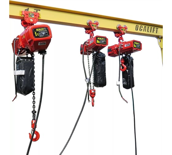 Скоростная цепная таль на крюке OCALIFT 0015-01s 150 кг, 6 м, 380 в, 20 м/мин OCA001501SN6m