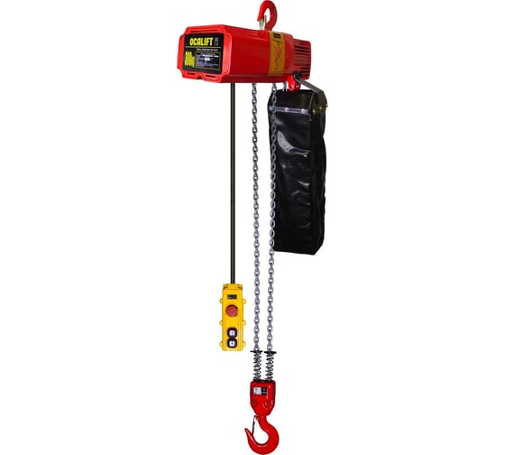 Скоростная цепная таль на крюке OCALIFT 003-02s 300 кг, 3 м, 380 в, 10 м/мин OCA00302SN3m 1