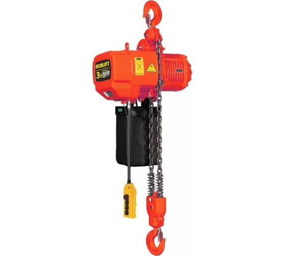 Стационарная цепная таль на крюке OCALIFT 03-02s 3 т, 4,5 м, 380 в OCA0302SN45m