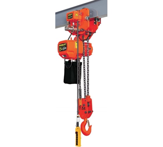 Передвижная цепная электрическая таль OCALIFT 75-03s 7,5 т, 6 м, 380 в oca07503st6m 1