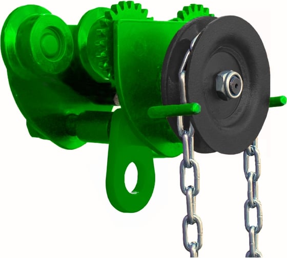 Тележка для ручных талей с цепным приводом HITCH TR200, 0.5 т, 3 м SZ061008 1