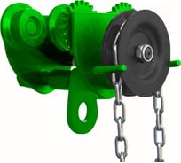 Тележка для ручных талей с цепным приводом HITCH TR100, 1 т, 3 м SZ068947