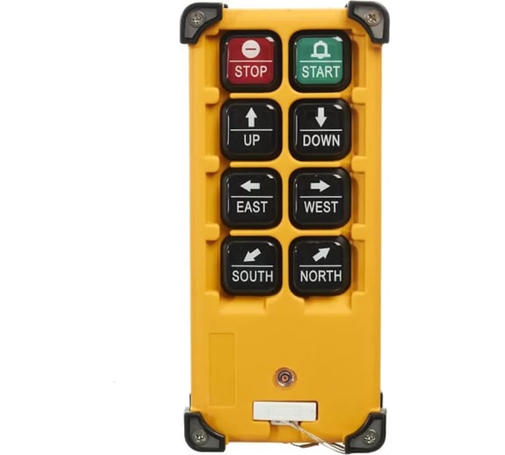 Радиоуправление TELECRANE A21-E3B, пульт 6 кн.+ старт + стоп, 1 скорость, питание 220/380В 00-00001726