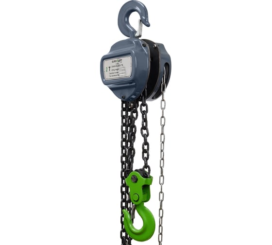 Ручная цепная таль EURO-LIFT ТВ 2 т, 6 м 00000081 1