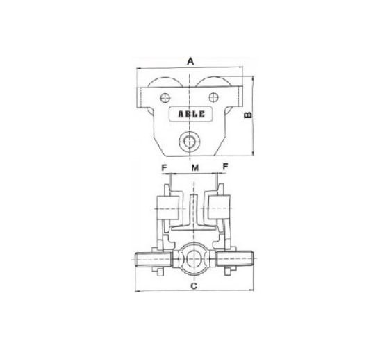 Холостая кошка ABLE РТ-II г/п 0,5т