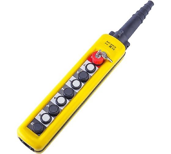 Кабельный пульт TOR 8 кнопок, 2-х скор., авар. стоп, ключ, IP-65 (XAC-A8913K) 1028026 1