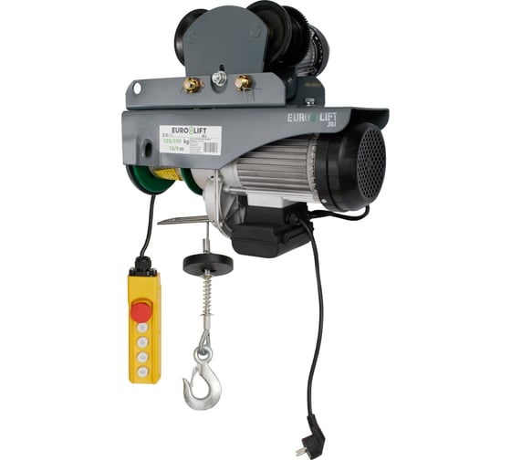 Электрическая передвижная таль EURO-LIFT KX 250 00016928 (18 м/9 м, 125 кг/250 кг, 220 В)