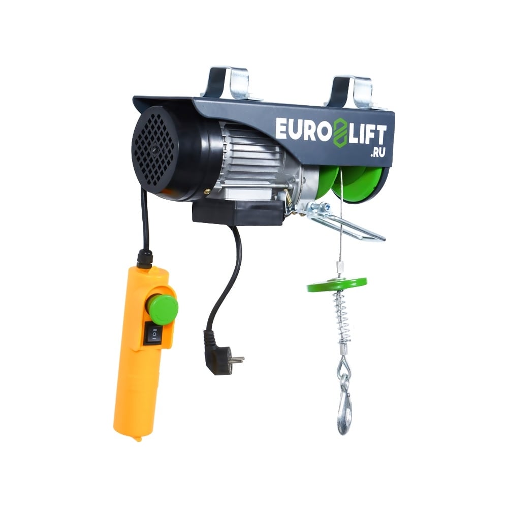 Электрическая стационарная лебедка EURO-LIFT РА-500А 250/500 кг, 18/9 м ...