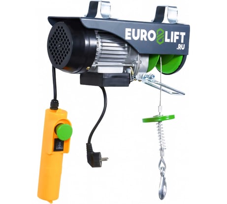 Электрическая стационарная лебедка EURO-LIFT РА-1000А 500/1000 кг, высота подъема 12/6 м, IP54 00002845