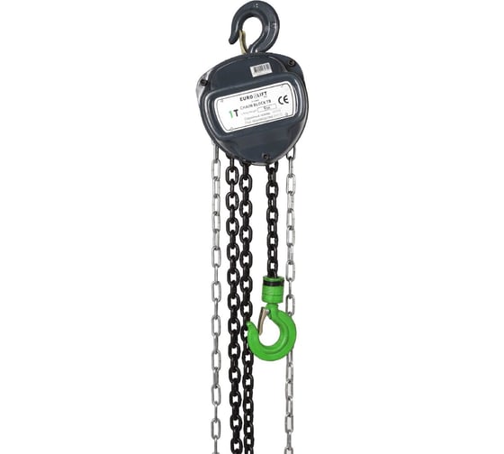 Таль ручная шестеренная стационарная (1.0тн, 6.0м) EURO-LIFT ТВ ТРШ 1/6